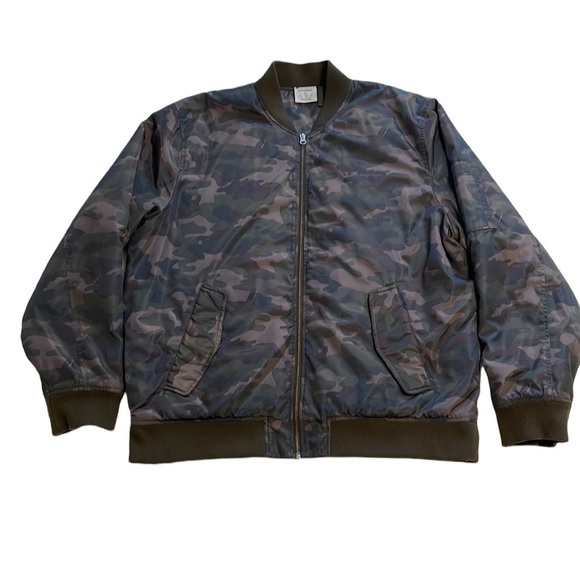 Champion Camo Print Bomber Jacket With Orange Lining - Size XL - Picture 2 of 12